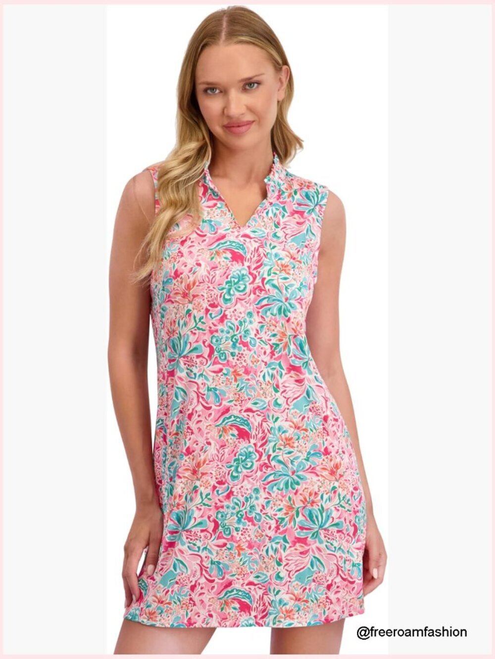 UPF Summer Dress – Casual Travel Outfit, Resort Sundress